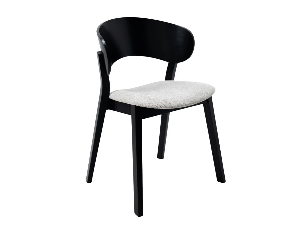 Krzesło Tiga na drewnianych nogach