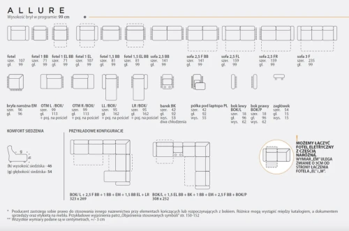 Sofa modułowa Allure