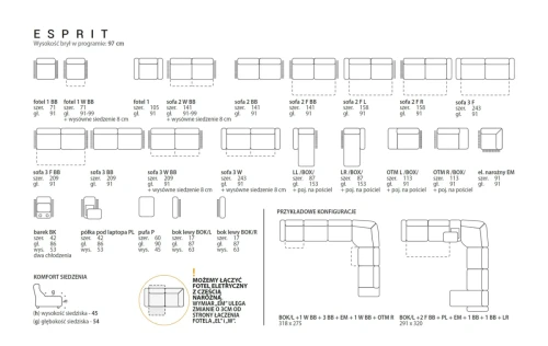 Sofa modułowa Esprit
