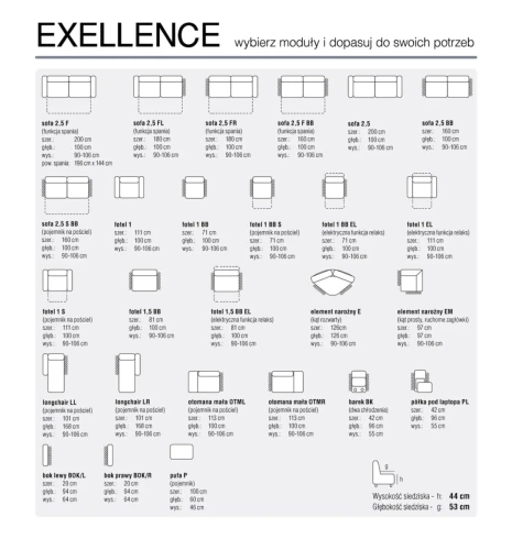 Sofa modulowa Exellence