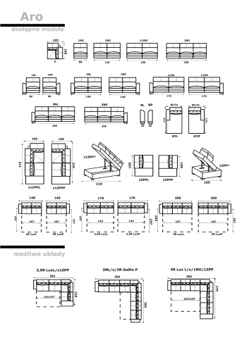 Sofa modułowa Aro