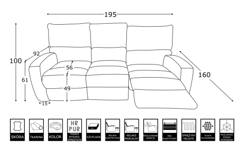 Sofa modułowa George