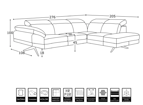 Sofa modułowa Giovanni