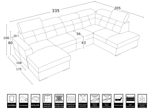 Sofa modułowa Laroni