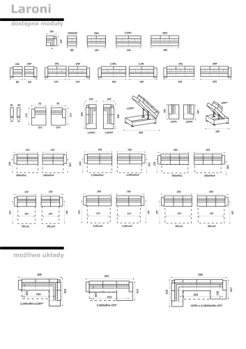 Sofa modułowa Laroni
