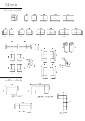 Sofa modułowa Siena