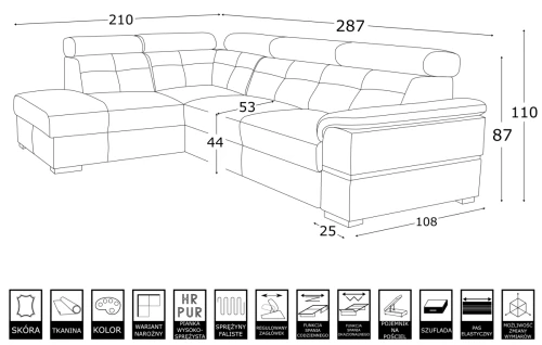 Sofa modułowa Silver