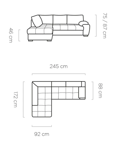 Narożnik modułowy Tokio S