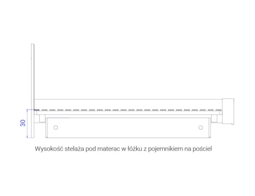 Łóżko z ławeczką Corino
