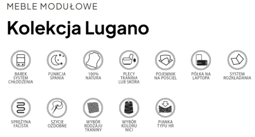 Sofa modułowa Lugano