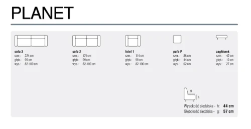 Sofa modułowa Planet