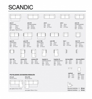 Zestawy wypoczynkowe,MEBLE WYPOCZYNKOWE SCANDIC 